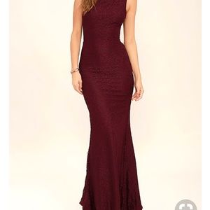 Lulus burgundy dress